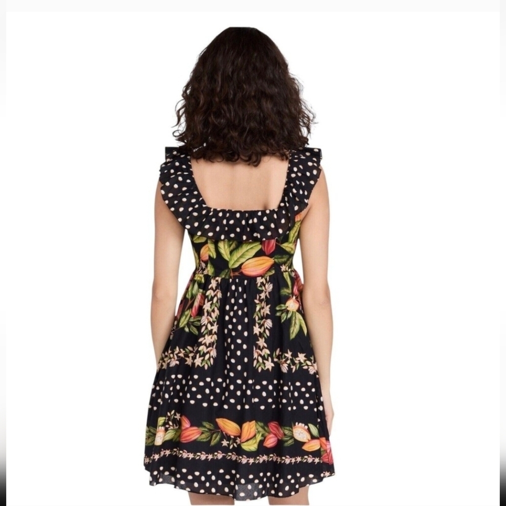 Farm Rio Cocoa Paradise Mini Dress Small NWT - Picture 3 of 7